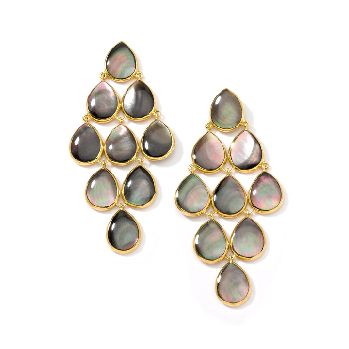 Cascade Earrings in 18K Gold