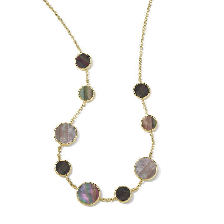 Circle Station Multi Stone Necklace