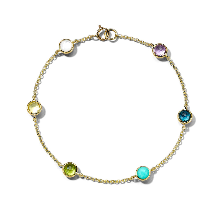 6-Stone Soft Confetti Bracelet