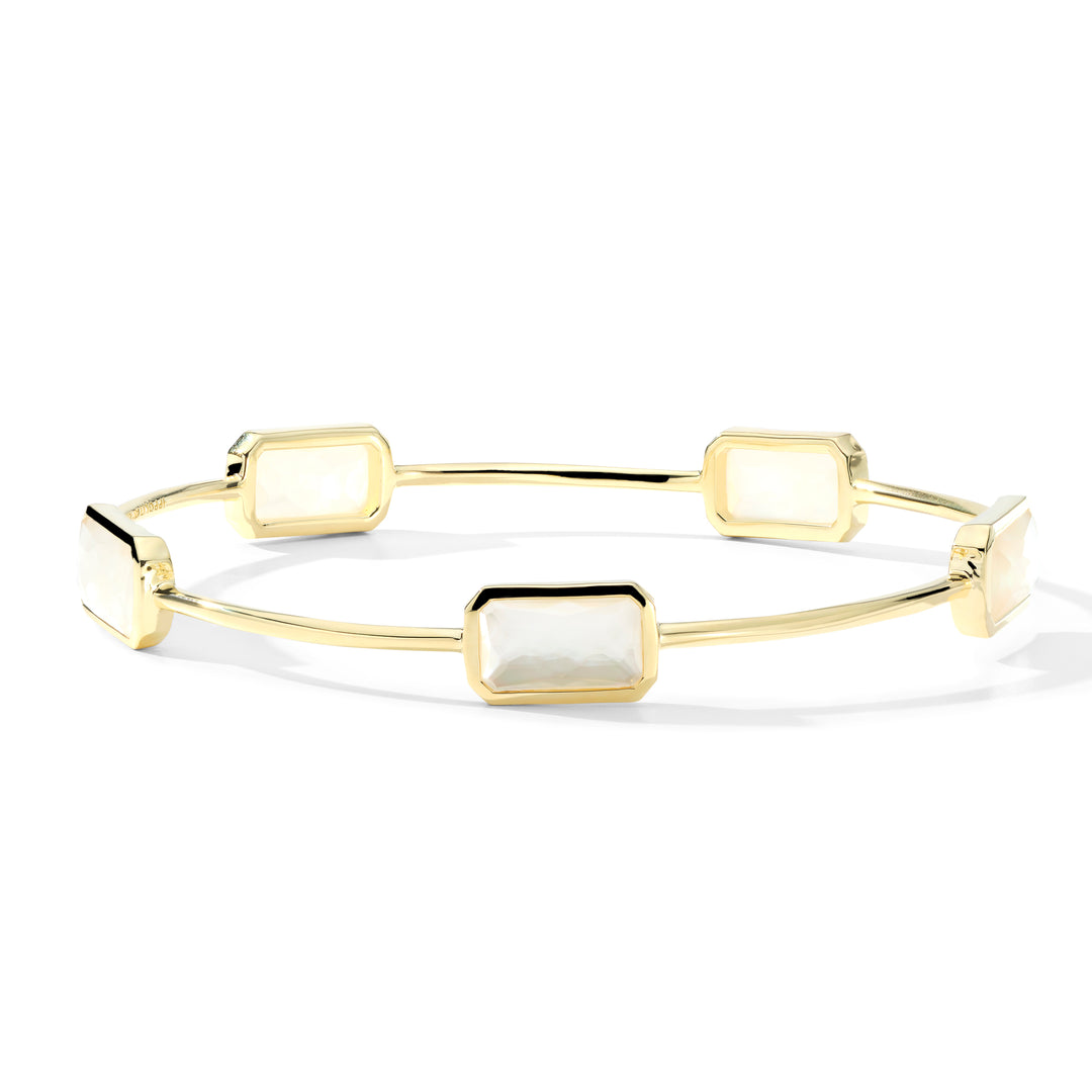 Wide Gelato Multi-Stone Bangle Bracelet