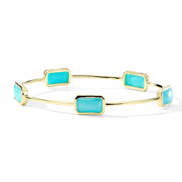 Wide Gelato Multi-Stone Bangle Bracelet