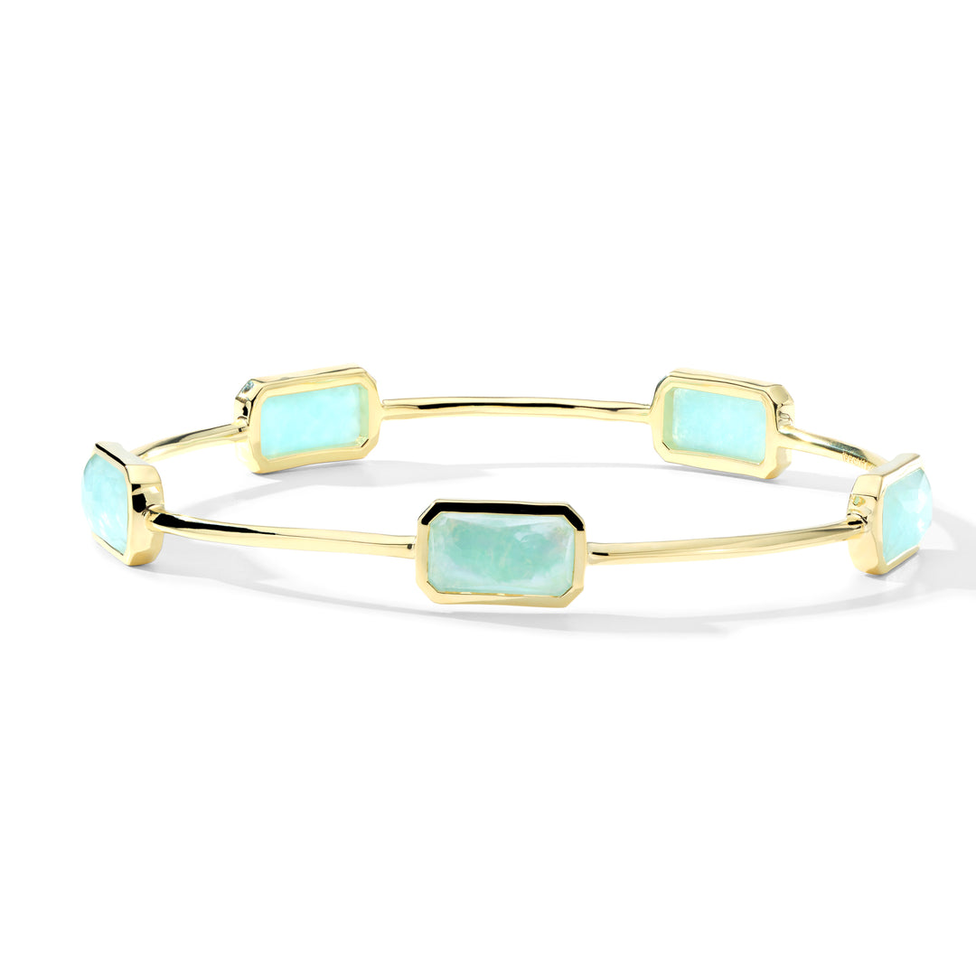 Wide Gelato Multi-Stone Bangle Bracelet