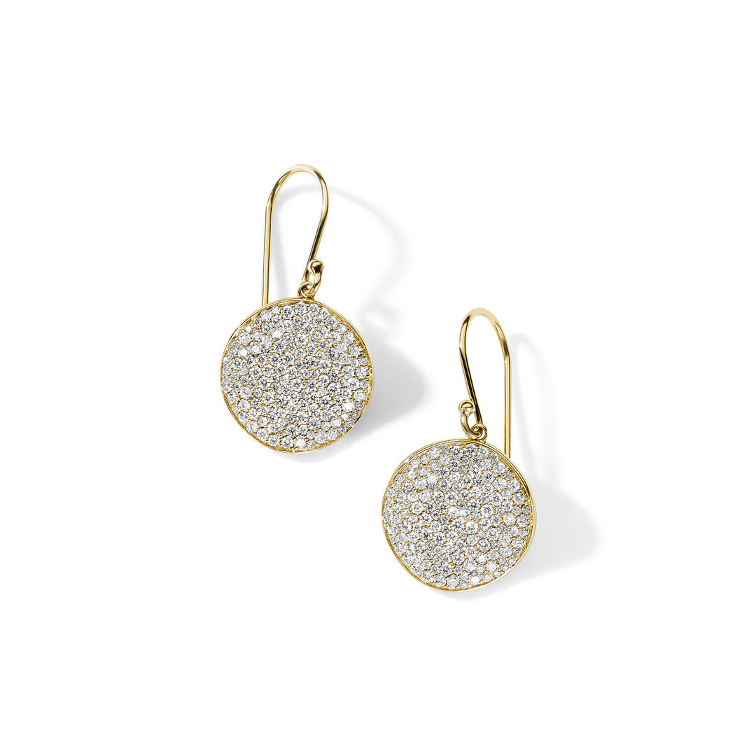 Medium Flower Diamonds Drop Earrings  (1.37ctw)