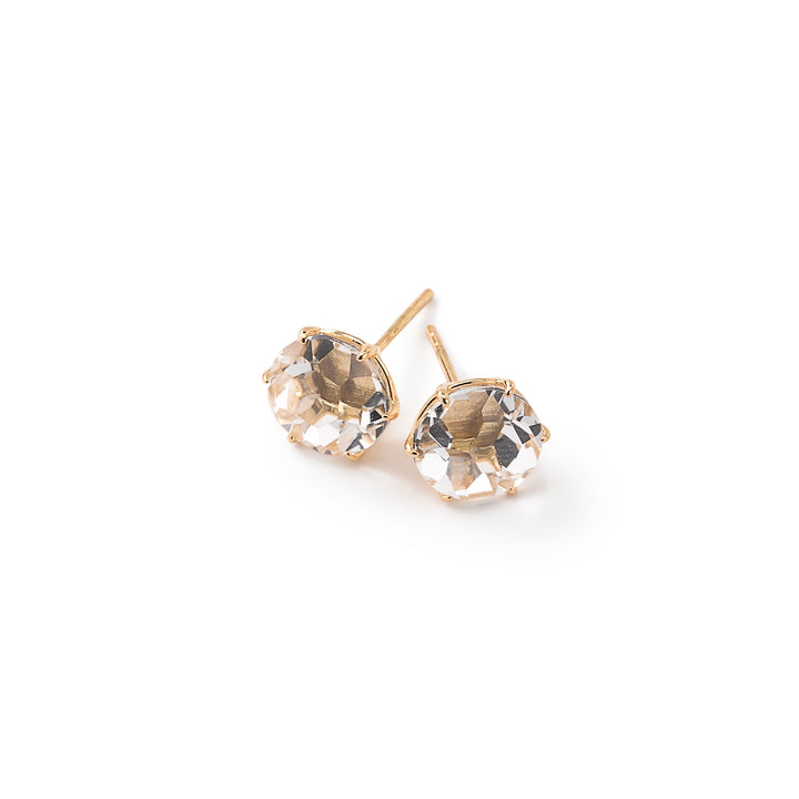 Medium Round Stud Earrings