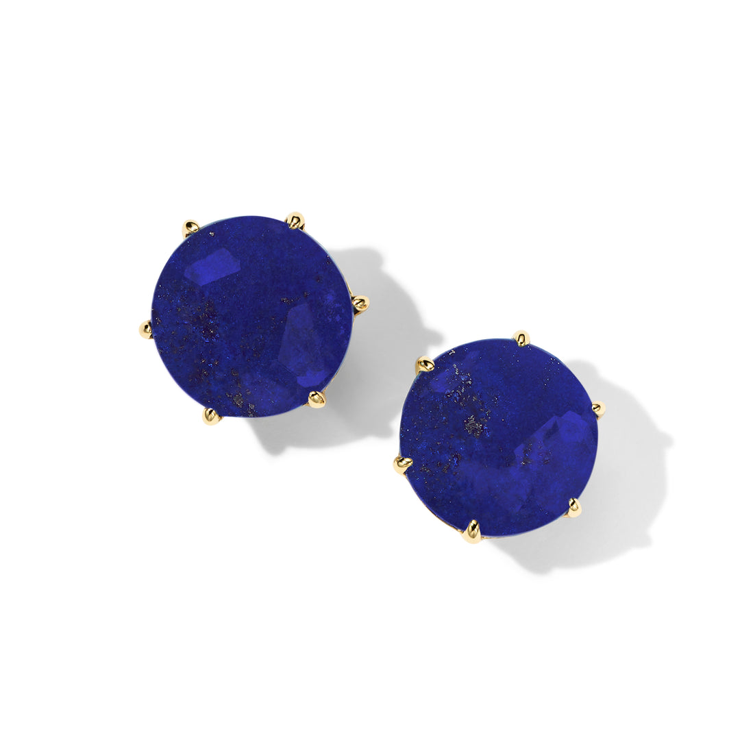 Medium Round Stud Earrings