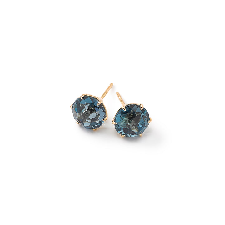 Medium Round Stud Earrings