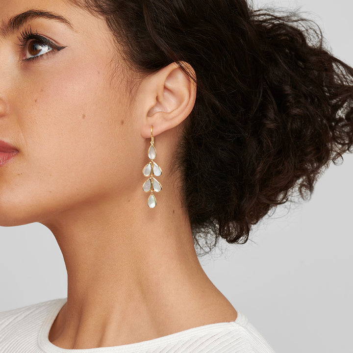 Teardrop Linear Cascade Earrings