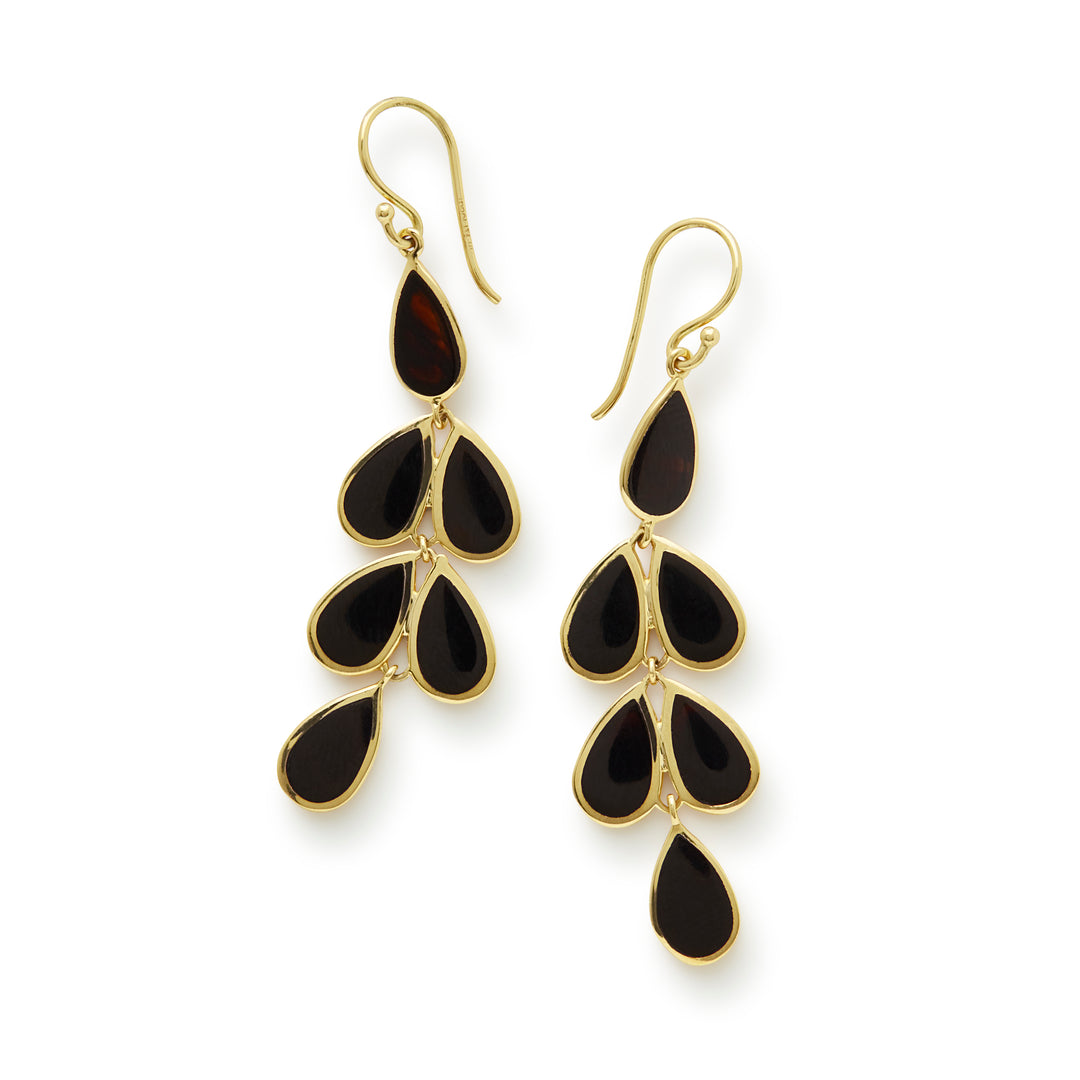 Teardrop Linear Cascade Earrings