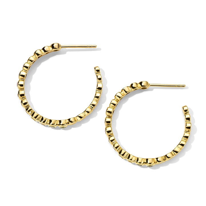 Medium Multi-Stone Starlet Hoop Earrings