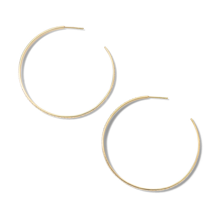 Large Crinkle Hoop Earrings (1.52ctw)