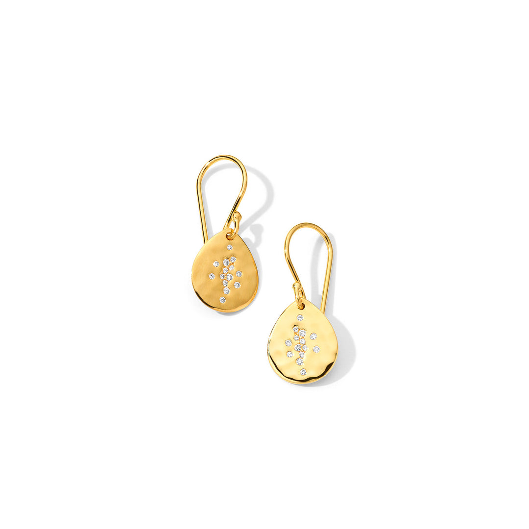 Crinkle Small Teardrop Earrings