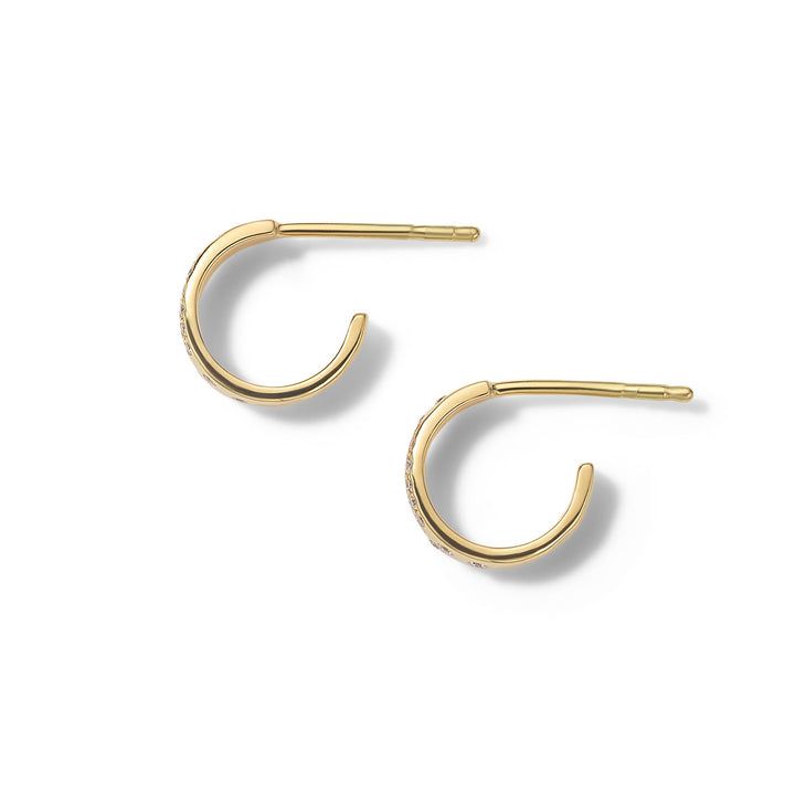 Huggie Diamonds Hoop Earrings  (.17ctw)