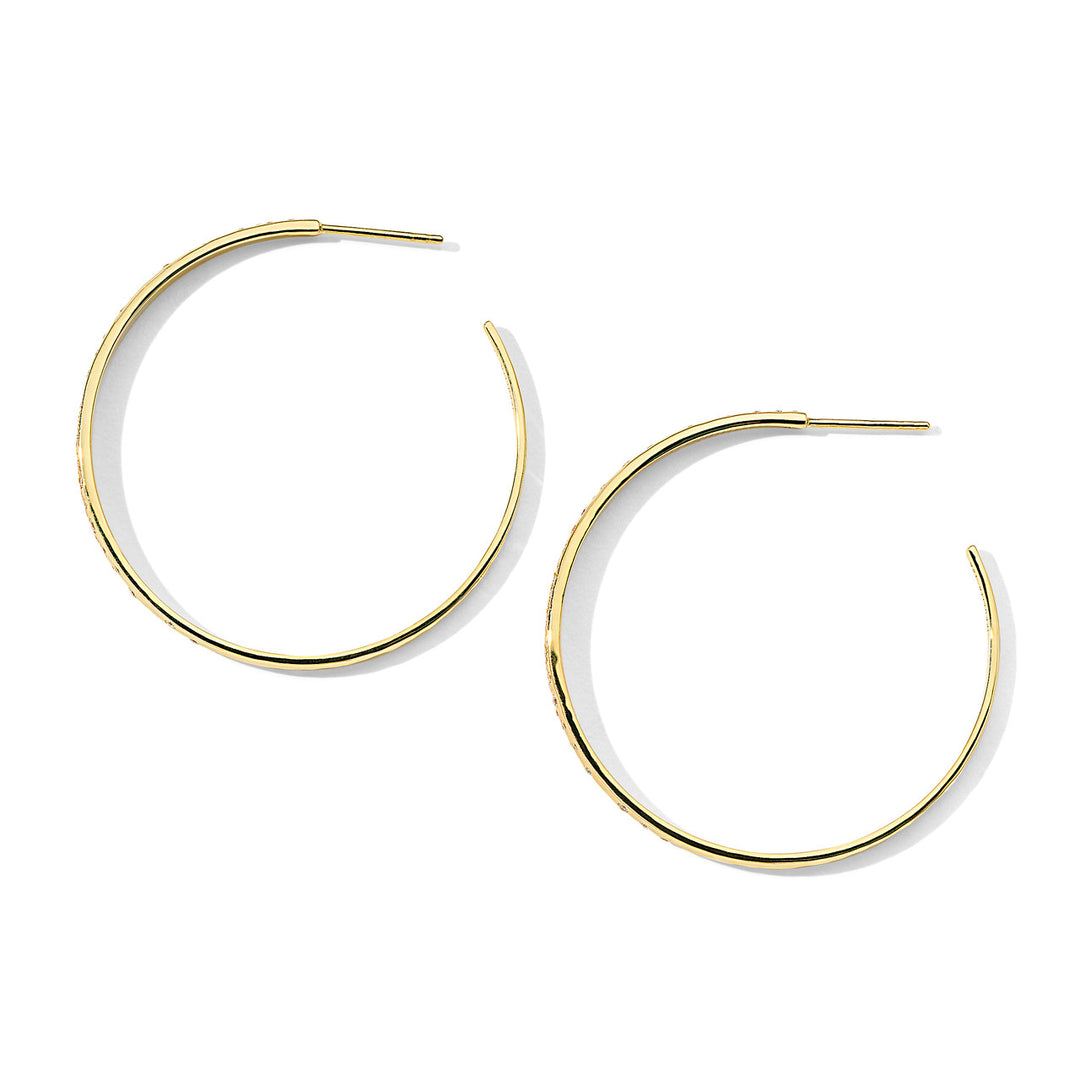 Medium Crinkle Hoop Earrings (.56ctw)