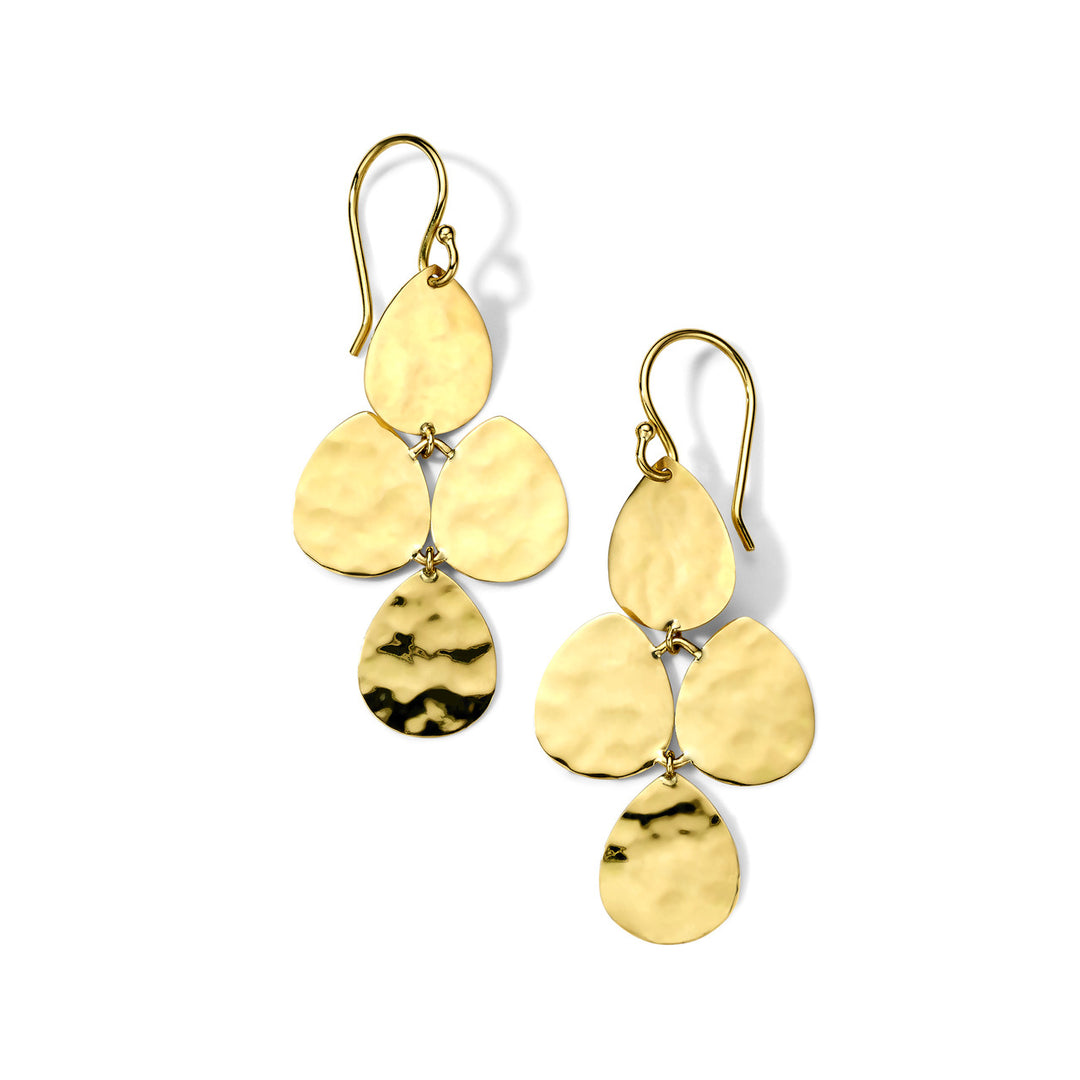 Small Crinkle Cascade Earrings