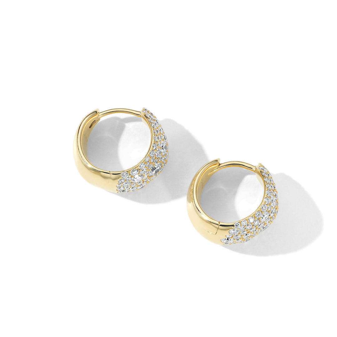 Small Organic Hoop Earrings (1.94 ctw)