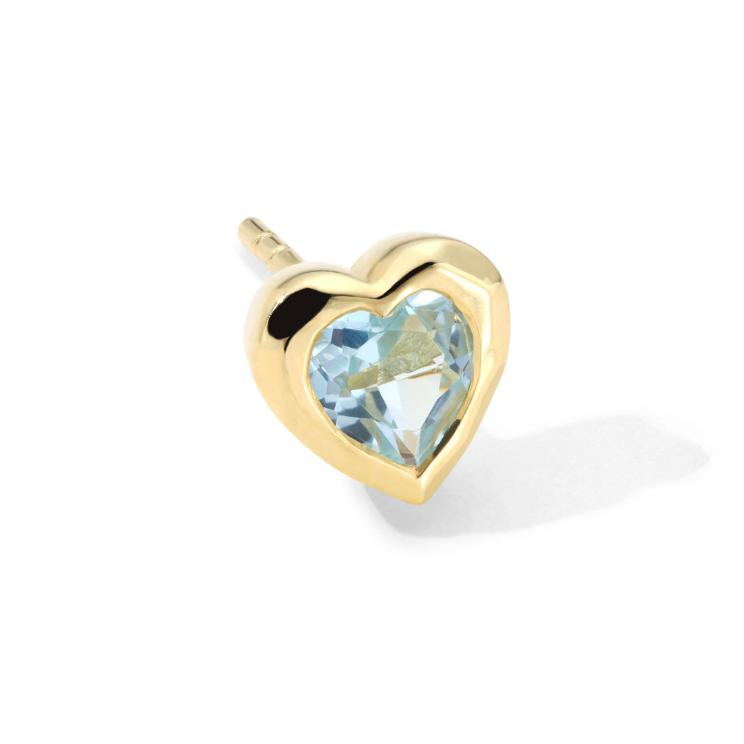 Caramella Single Heart Stud Earring