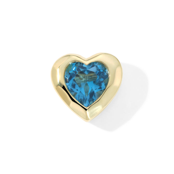 Caramella Single Heart Stud Earring