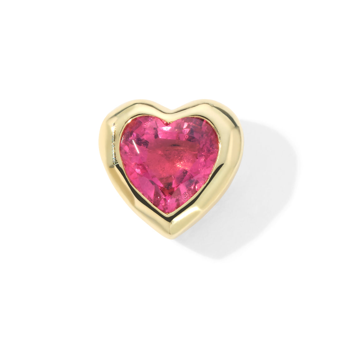 Caramella Single Heart Stud Earring