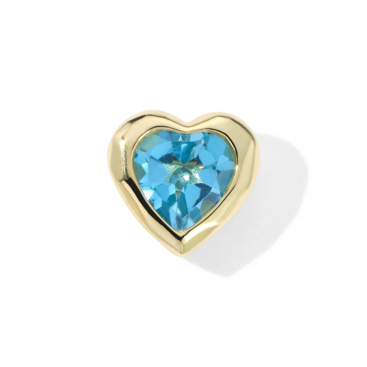 Caramella Single Heart Stud Earring