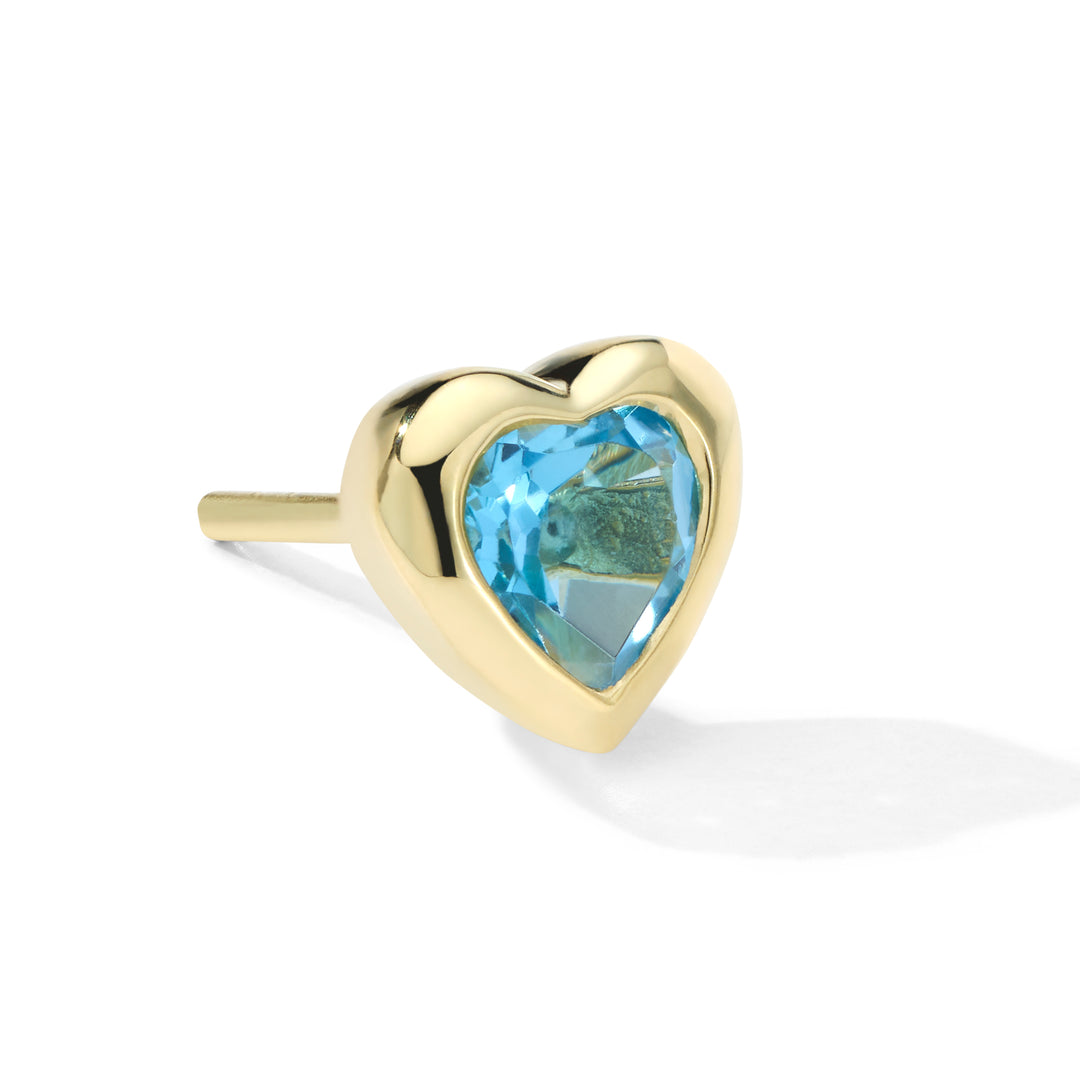 Caramella Single Heart Stud Earring