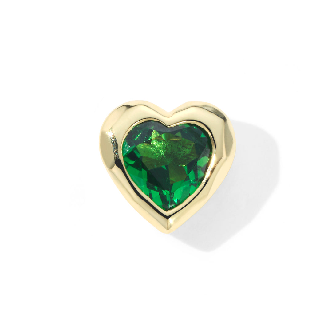 Caramella Single Heart Stud Earring