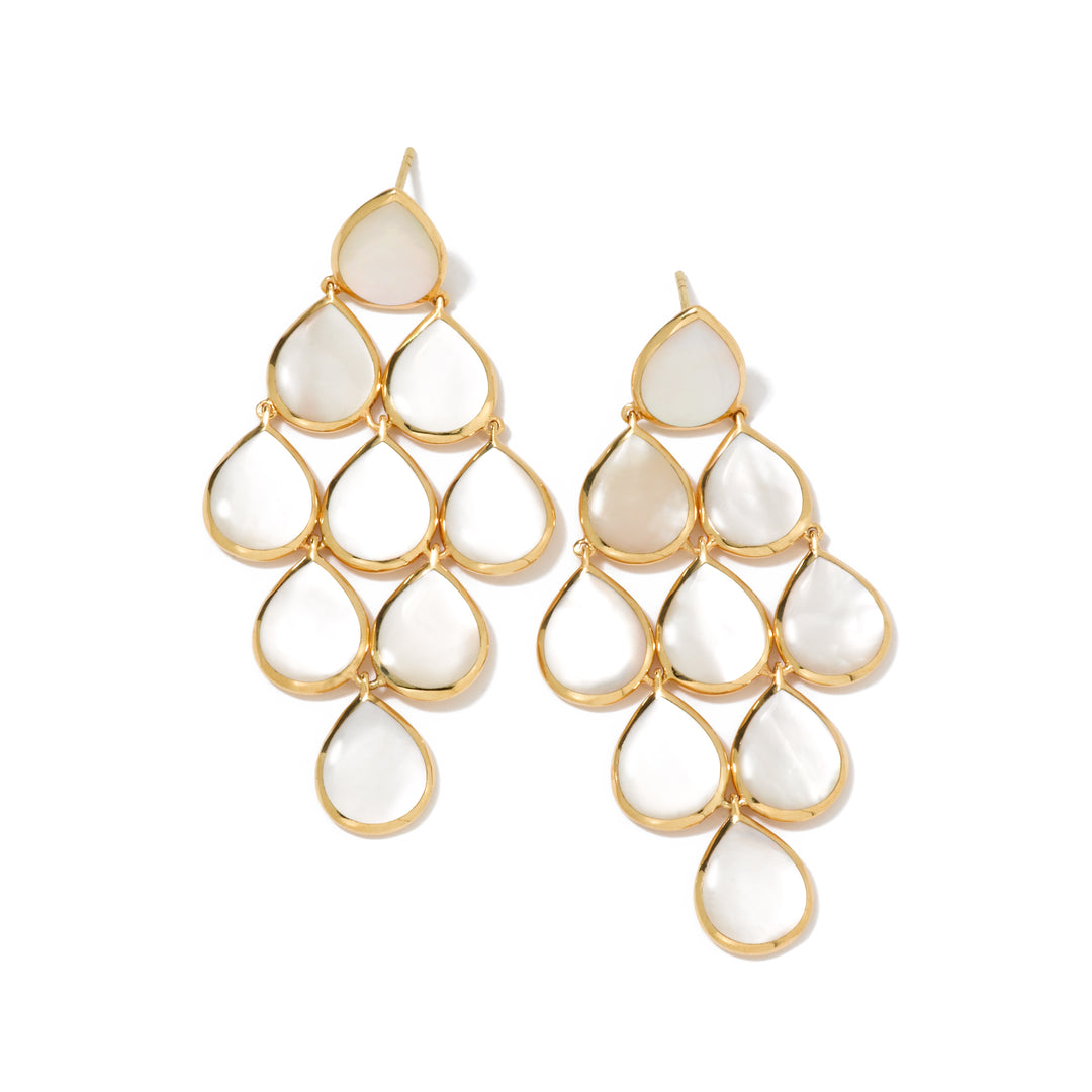 Cascade Earrings in 18K Gold