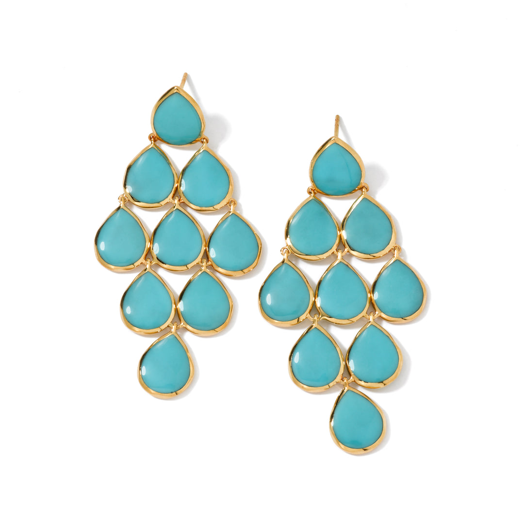 Cascade Earrings in 18K Gold