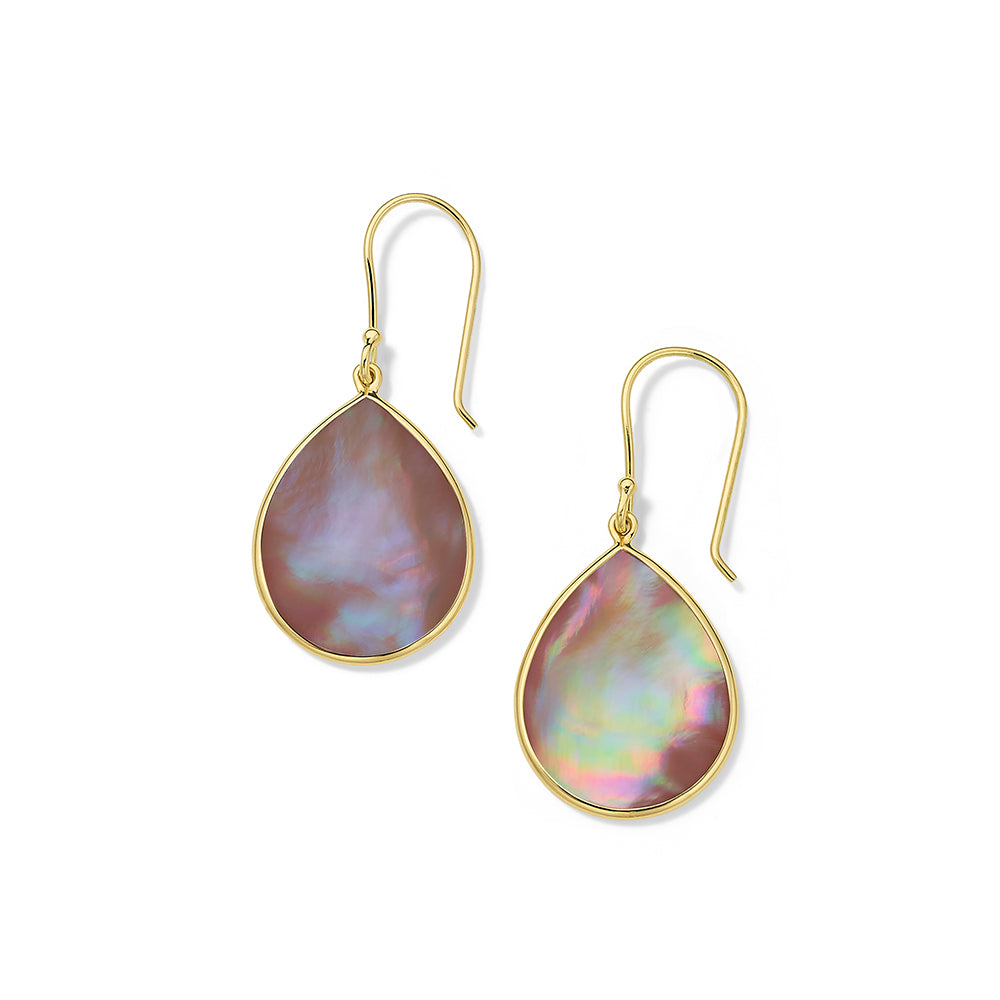 Small Stone Teardrop Earrings