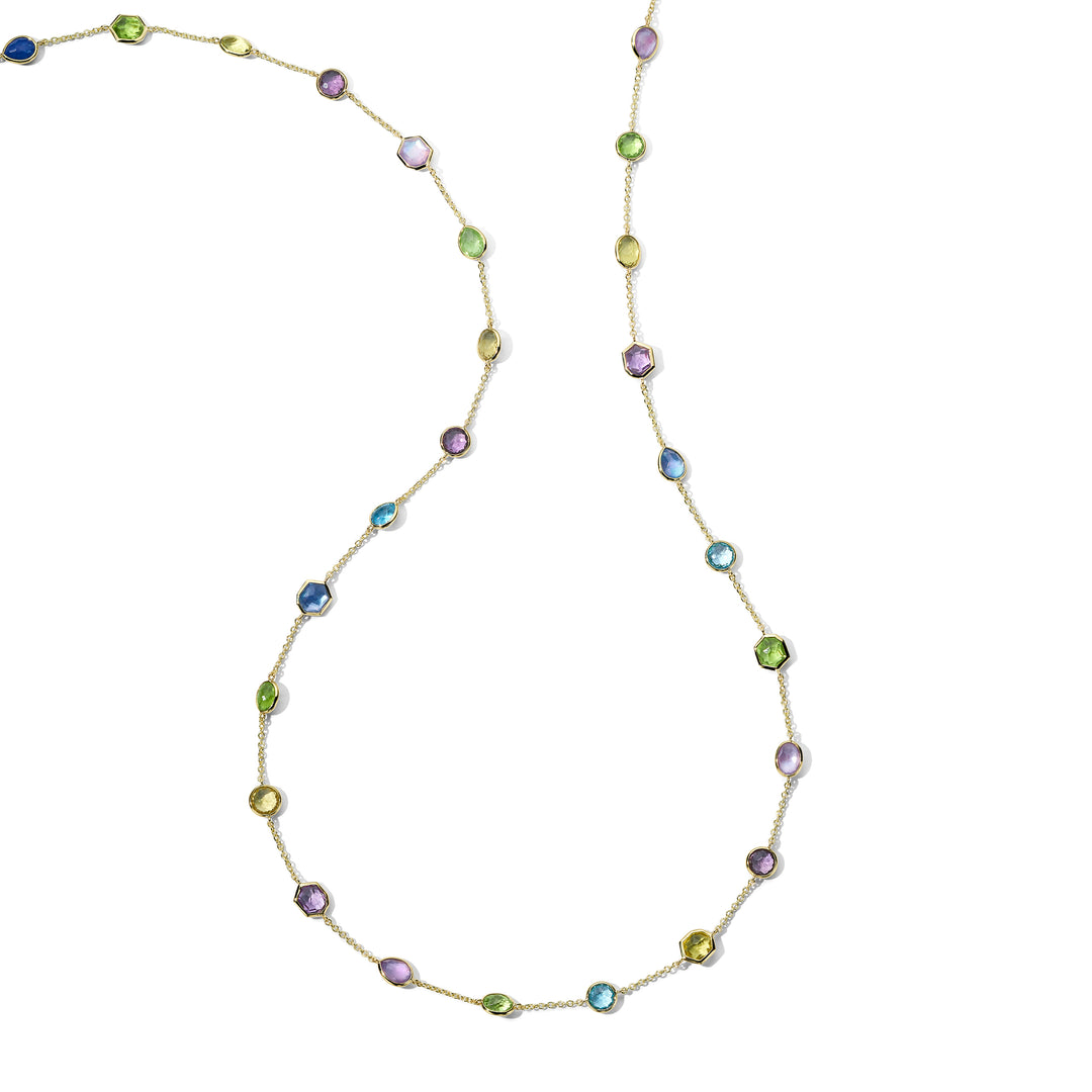 Stone Station Chain Necklace