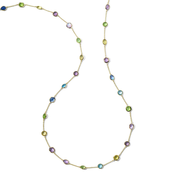 Stone Station Chain Necklace