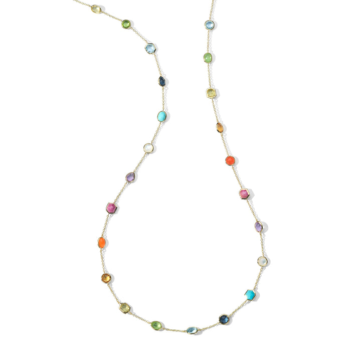 Stone Station Chain Necklace