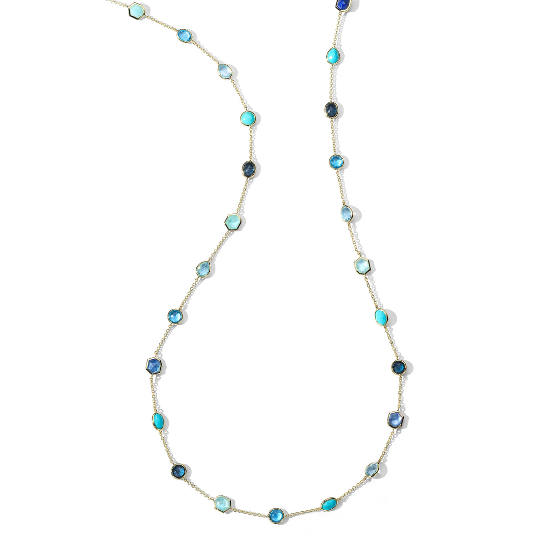 Stone Station Chain Necklace