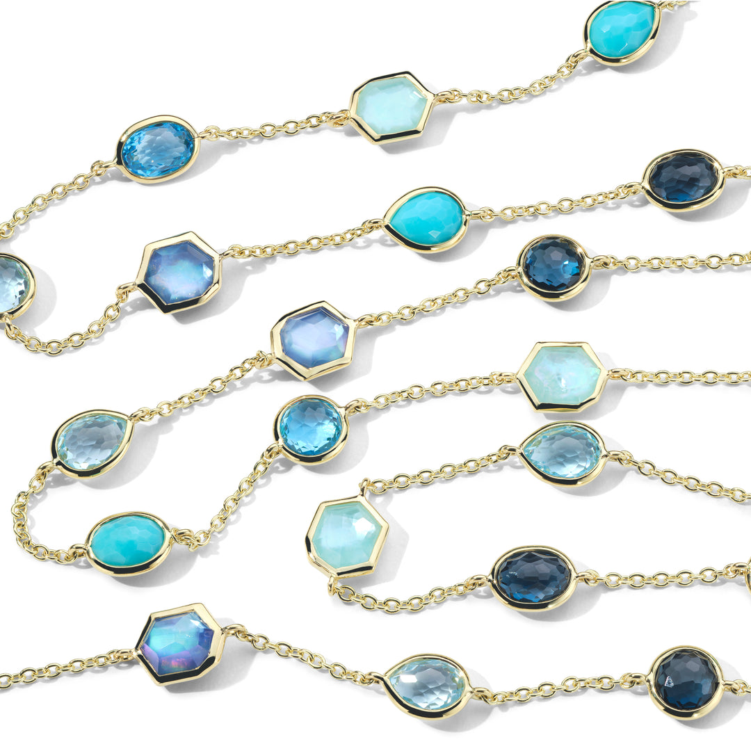 Stone Station Chain Necklace