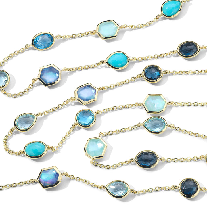 Stone Station Chain Necklace