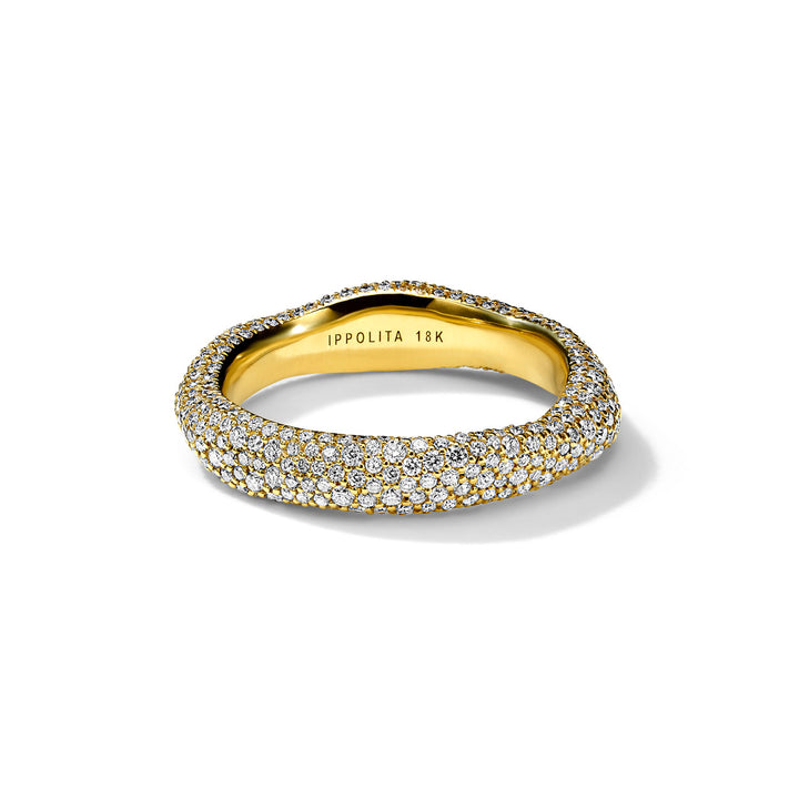 Full Pavé Squiggle Band Ring