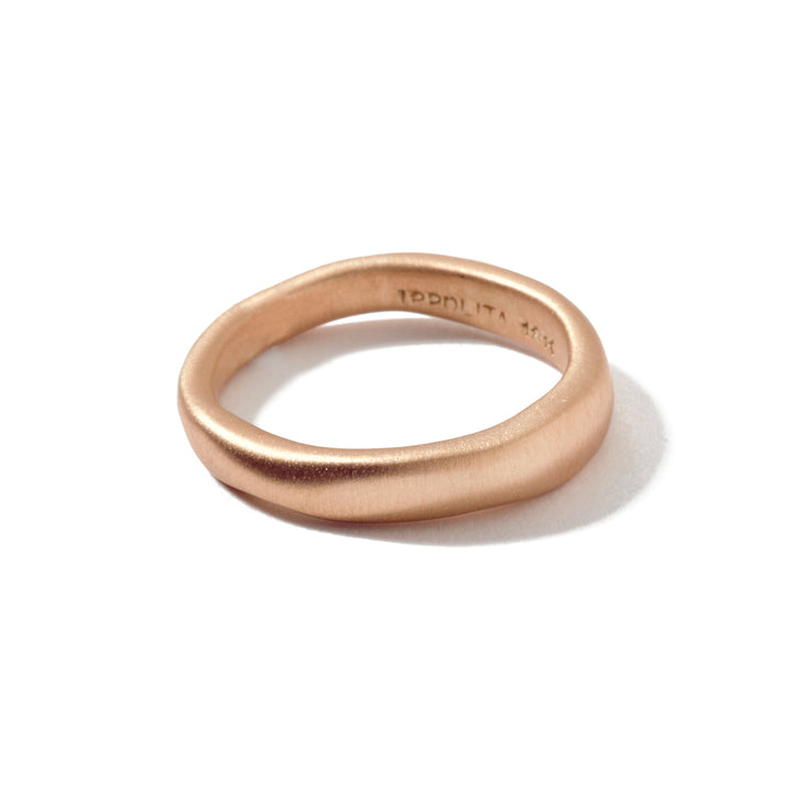 Matte Wide Squiggle Ring