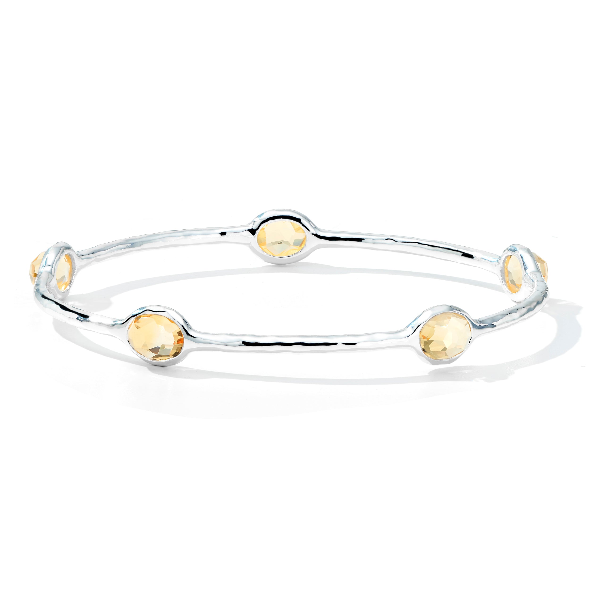 Fashion Ippoilta ROCK CANDY®nn5-Stone Bangle Bracelet in Sterling Silver