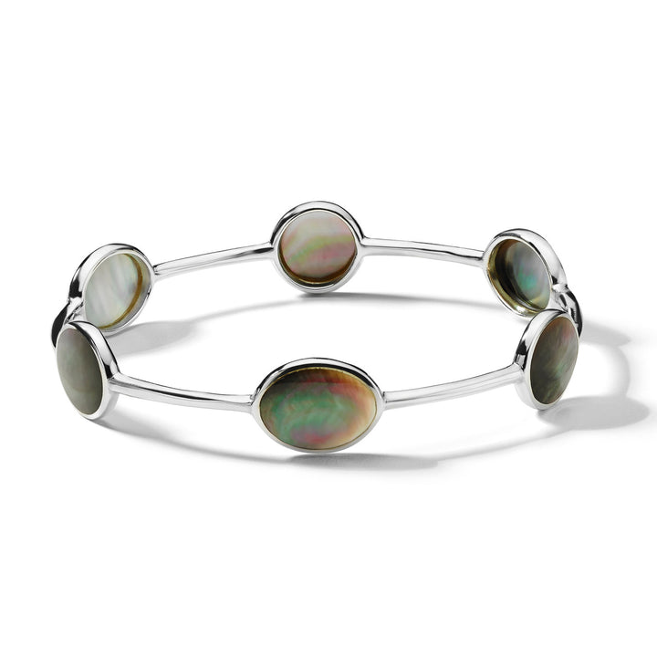 Polished Rock Candy 6-Stone Bangle