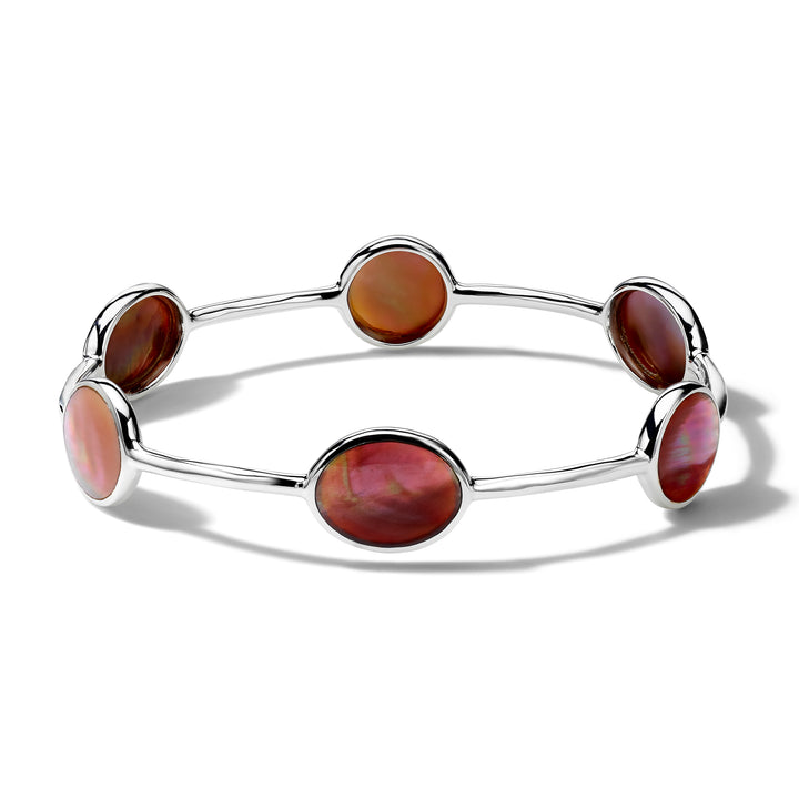 Polished Rock Candy 6-Stone Bangle