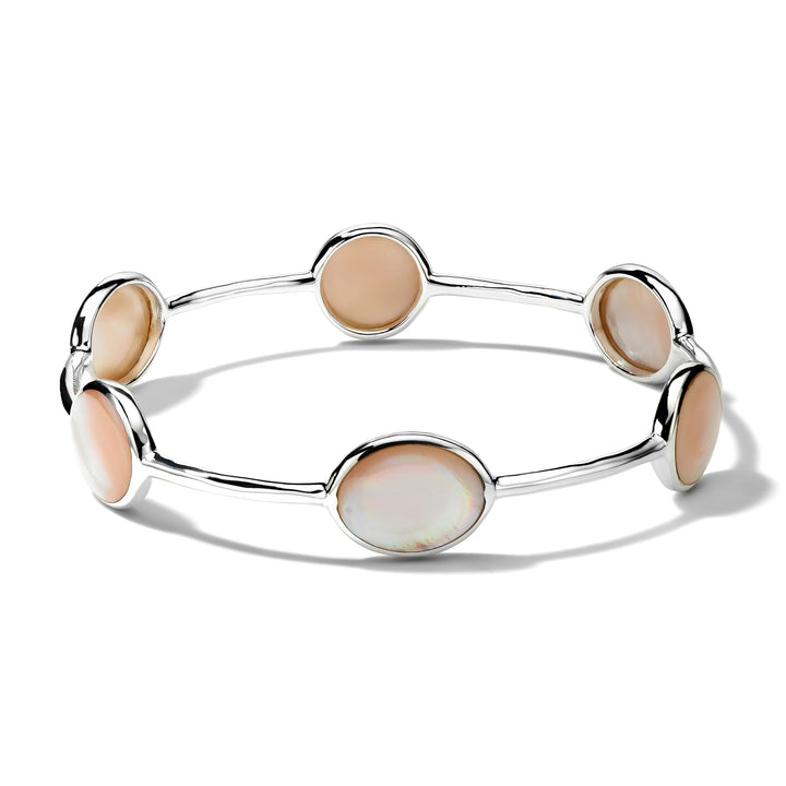 Polished Rock Candy 6-Stone Bangle