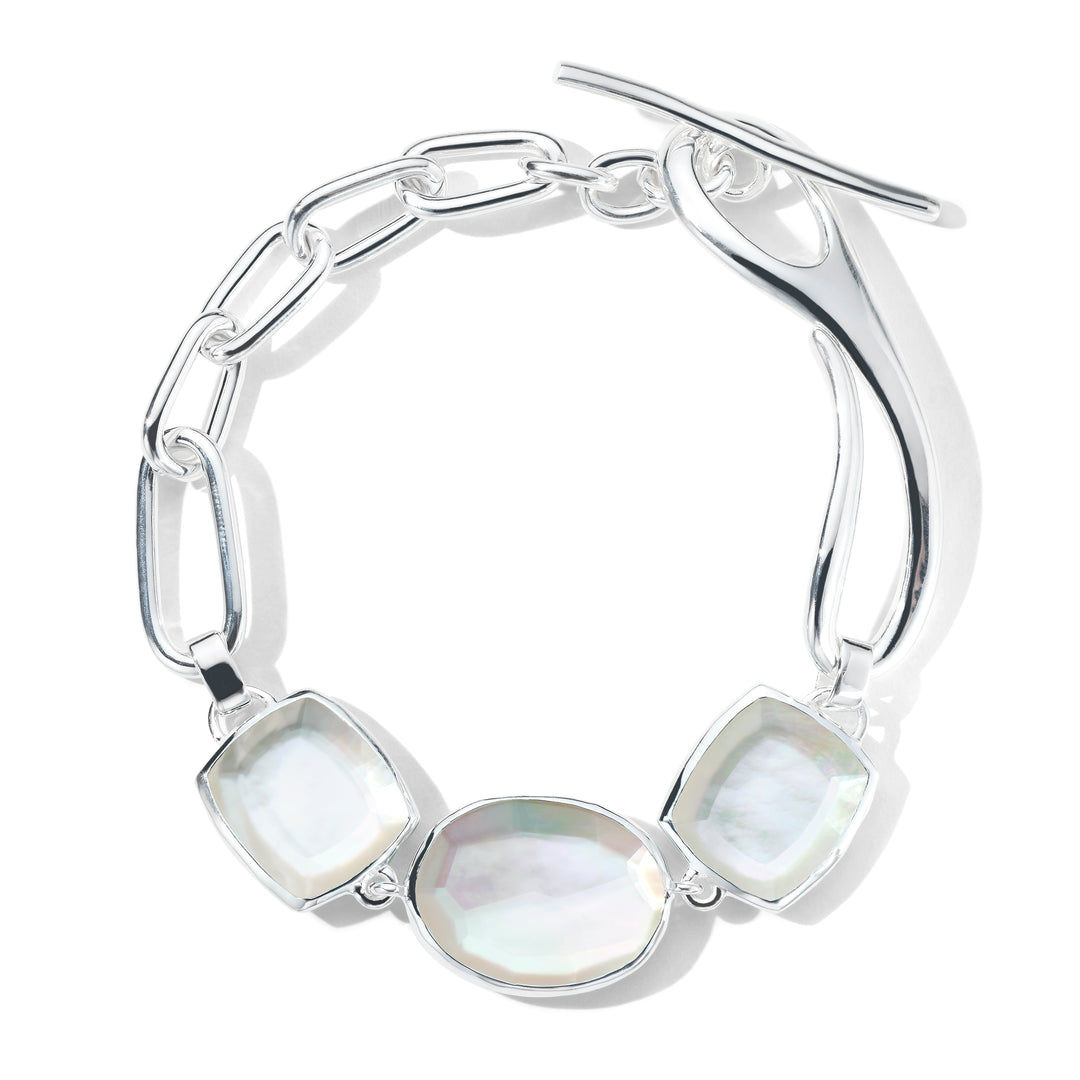 Mixed-Cut Stone & Linea Link Bracelet