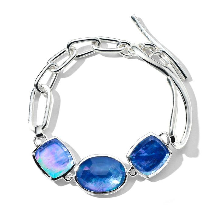 Mixed-Cut Stone & Linea Link Bracelet