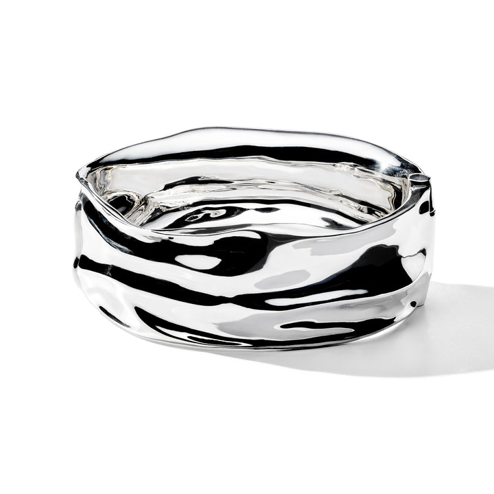 Crush Wide Hinged Bangle