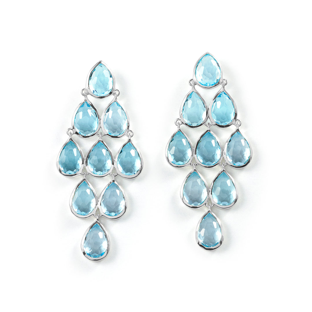 Teardrop Cascade Drop Earrings