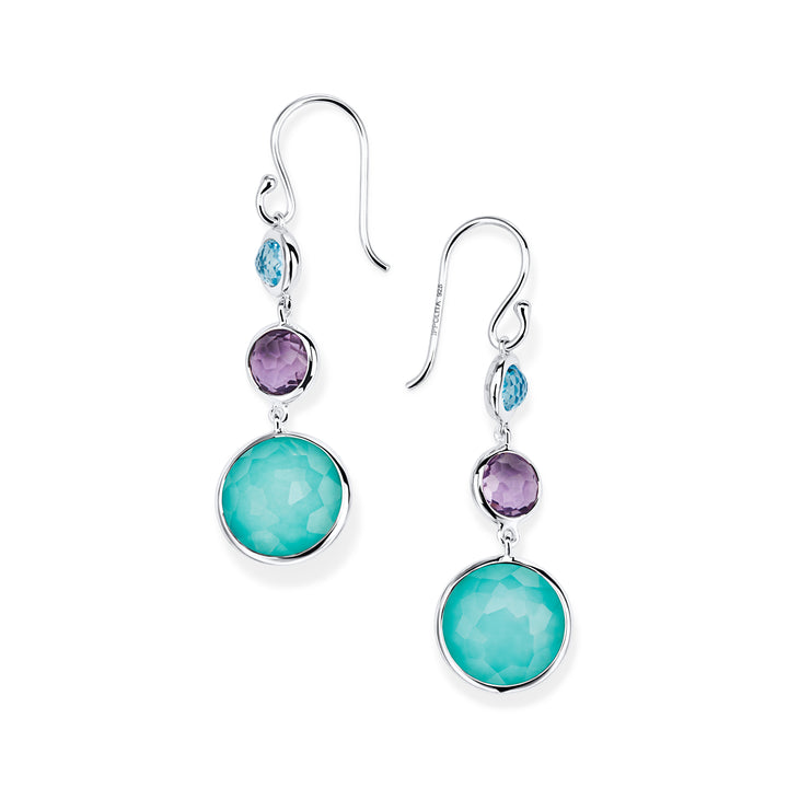 Lollitini 3-Stone Drop Earrings