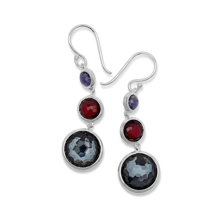 Lollitini 3-Stone Drop Earrings