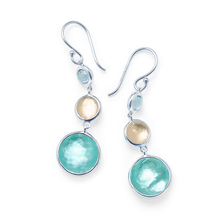 Lollitini 3-Stone Drop Earrings