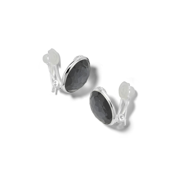 15mm Stone Clip Earrings