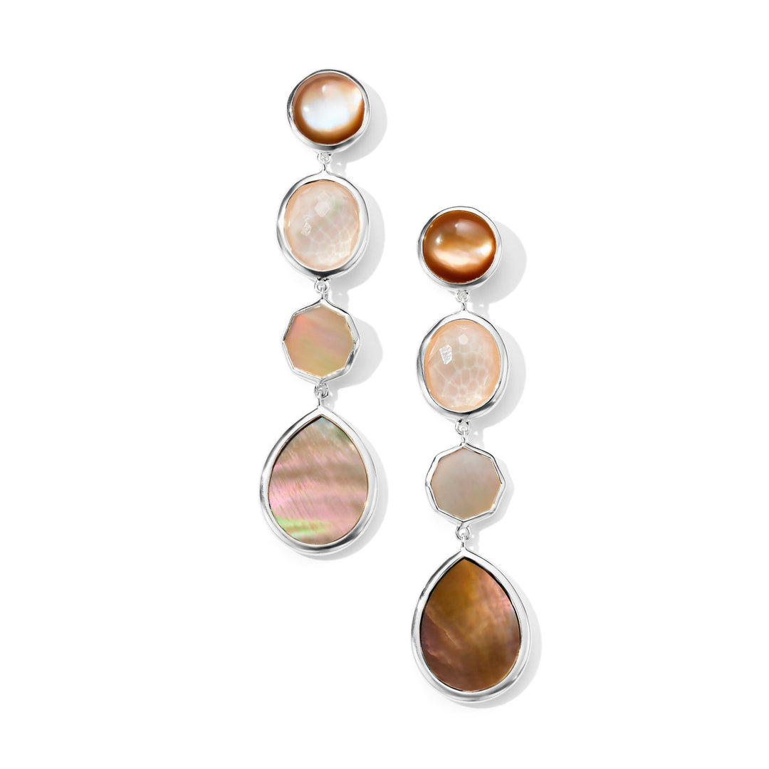 Linear Earrings in Polished Rock Candy