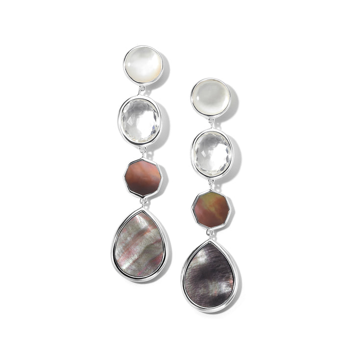 Linear Earrings in Polished Rock Candy